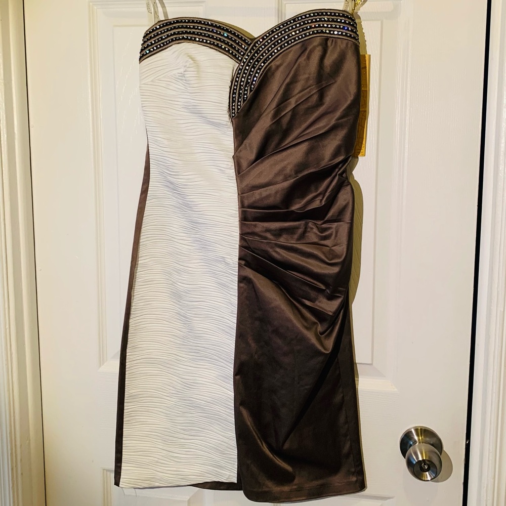 Shiny evening dress 🤎🤍💎